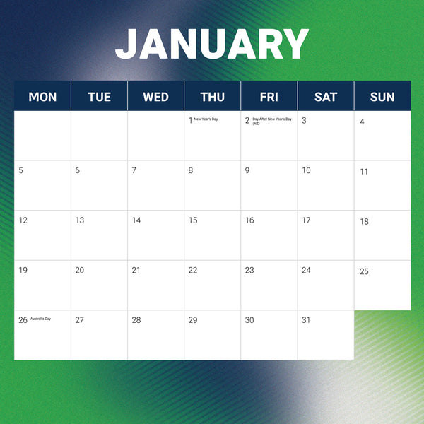 Nrl Canberra Raiders 2026 Calendar January