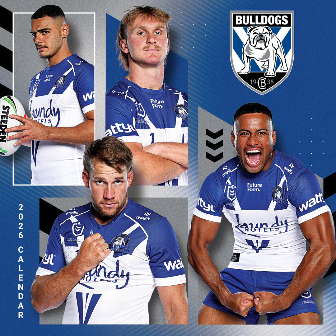 Nrl Canterbury Bankstown Bulldogs 2026 Calendar Cover