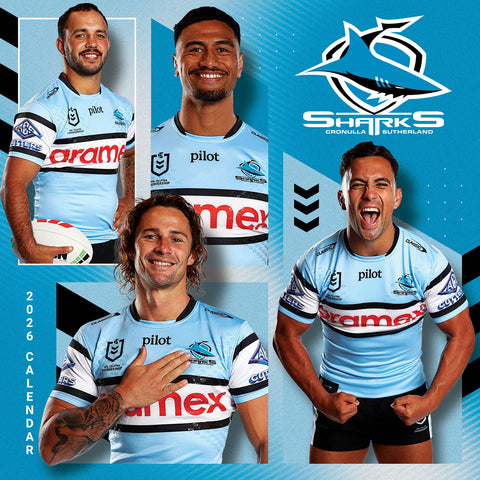 Nrl Cronulla Sharks 2026 Calendar Cover