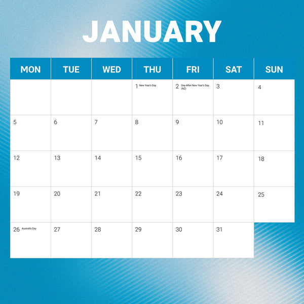 Nrl Cronulla Sharks 2026 Calendar January