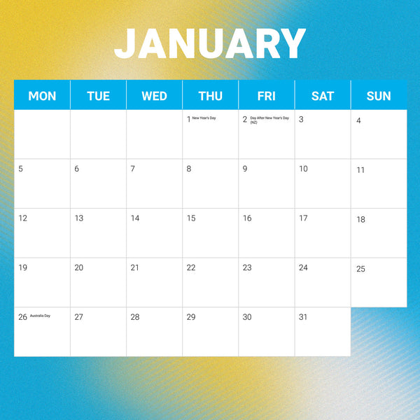 Nrl Gold Coast Titans 2026 Calendar January