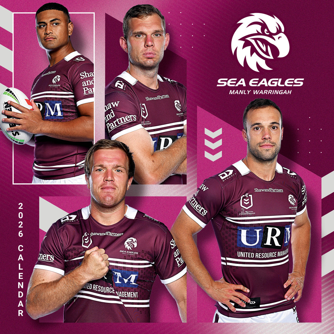 Nrl Manly Sea Eagles 2026 Calendar Cover