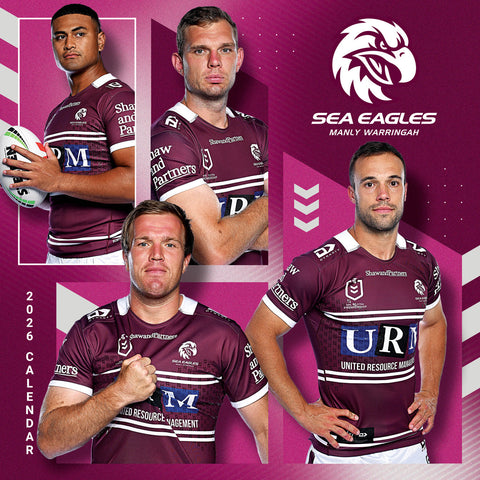 Nrl Manly Sea Eagles 2026 Calendar Cover