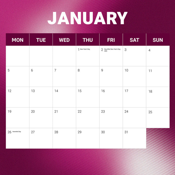 Nrl Manly Sea Eagles 2026 Calendar January