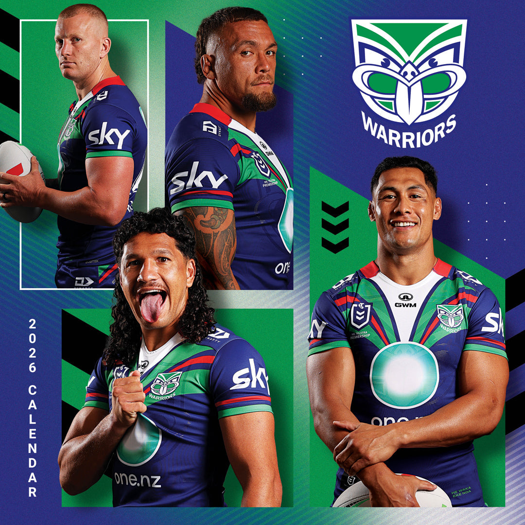 Nrl New Zealand Warriors 2026 Calendar Cover