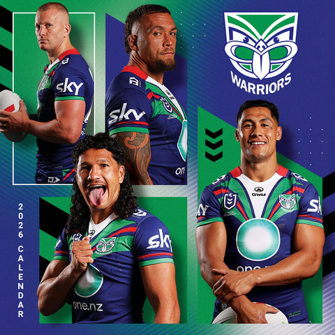 Nrl New Zealand Warriors 2026 Calendar Cover