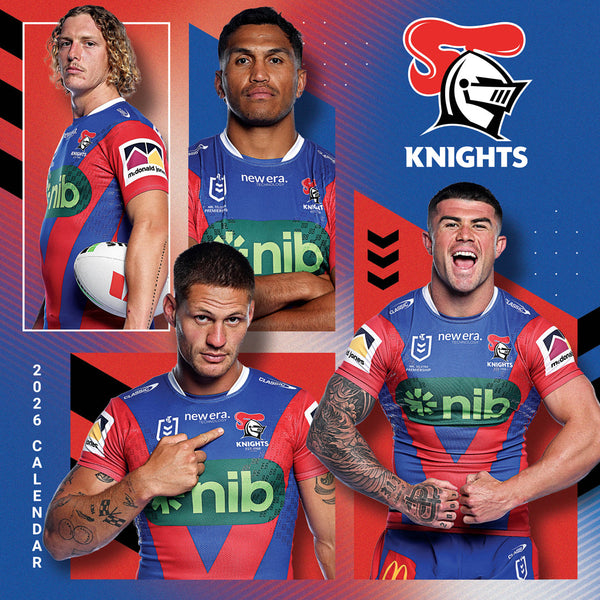 Nrl Newcastle Knights 2026 Calendar Cover