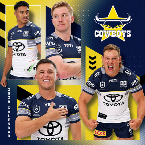 Nrl North Queensland Cowboys 2026 Calendar Cover