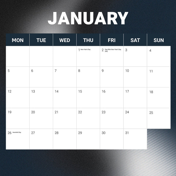 Nrl Penrith Panthers 2026 Calendar January
