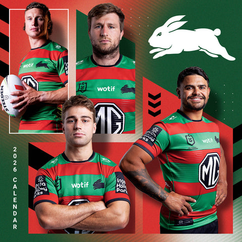 Nrl South Sydney Rabbitohs 2026 Calendar Cover