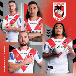 Nrl St George Illawarra Dragons 2026 Calendar Cover