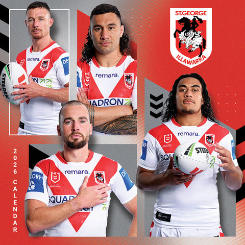 Nrl St George Illawarra Dragons 2026 Calendar Cover