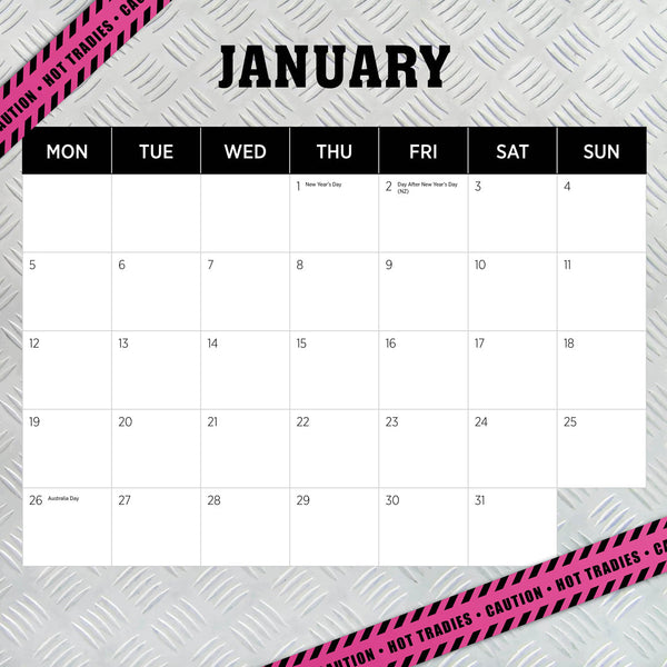 Our Australia Tradies For The Ladies 2026 Calendar January