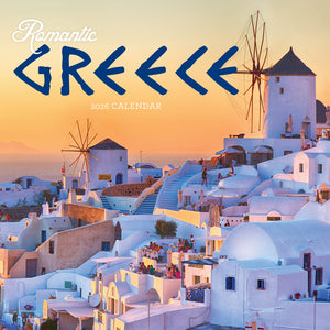 Romantic Greece 2026 Calendar Cover