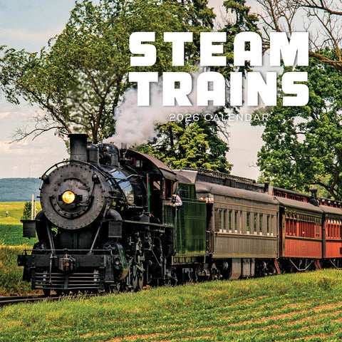 Steam Trains 2026 Calendar Cover