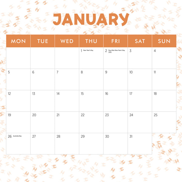 This Little Piggy 2026 Calendar January