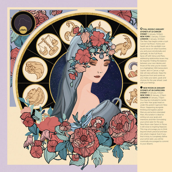 Wellbeing Astrology 2026 Calendar Internal Image