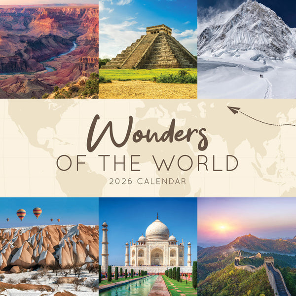 Wonders Of The World 2026 Calendar Cover
