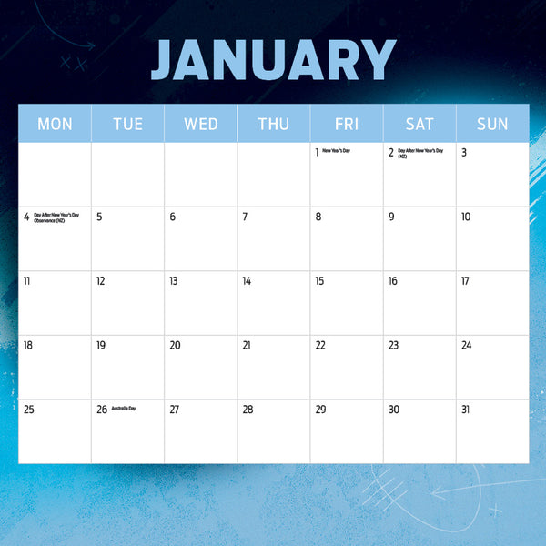 AFL Carlton Blues Calendar 2027