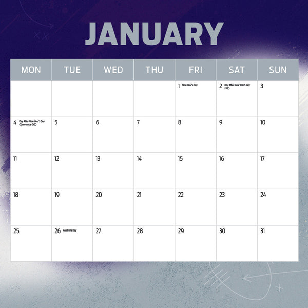 AFL Fremantle Dockers Calendar 2027
