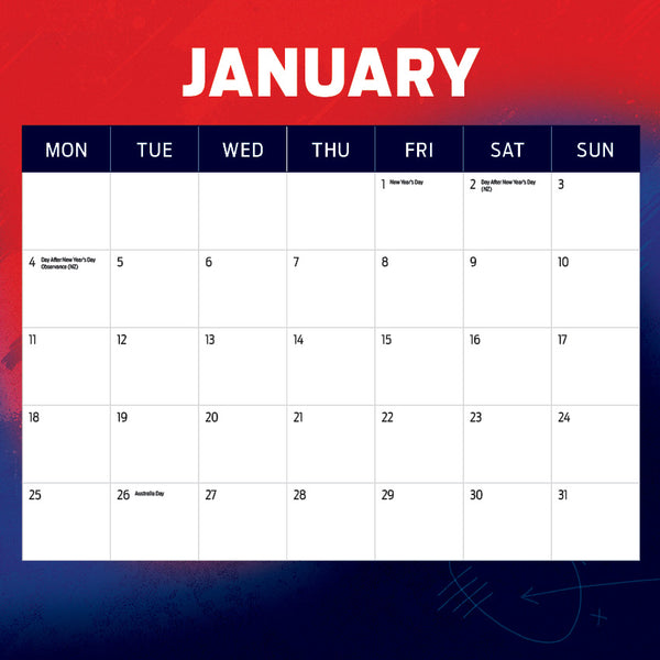 AFL Melbourne Demons Calendar 2027