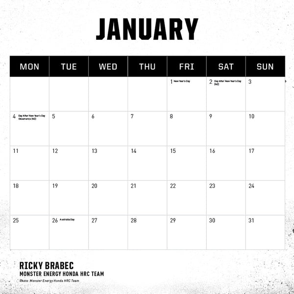 Adventure Bike Calendar 2027