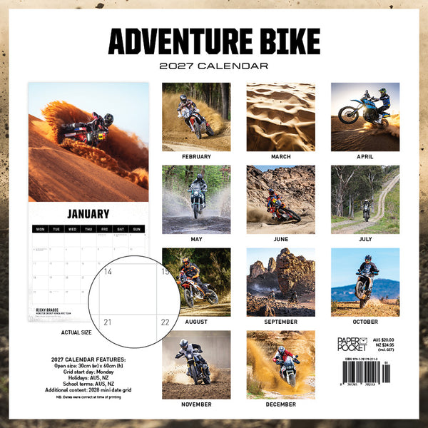 Adventure Bike Calendar 2027