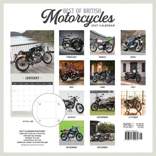 Best Of British Motorcycles Calendar 2027