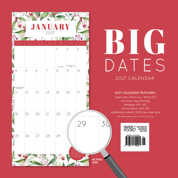 Big Dates Australiana Calendar 2027