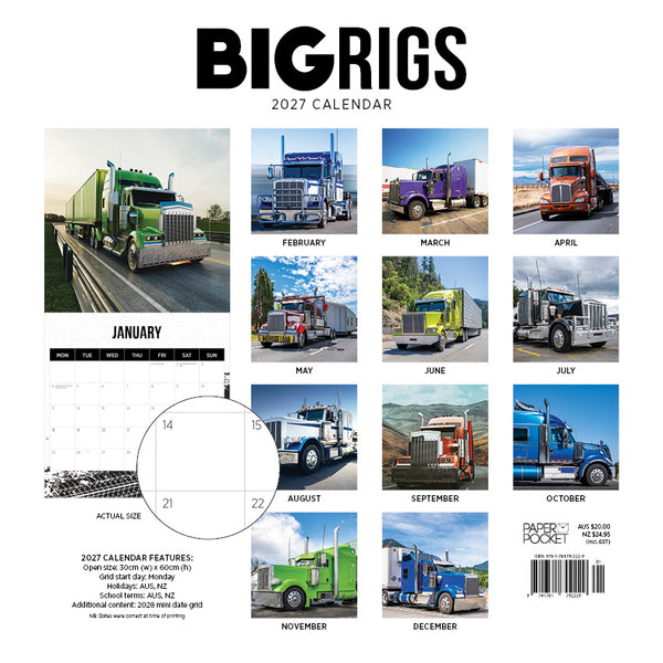 Big Rigs Calendar 2027