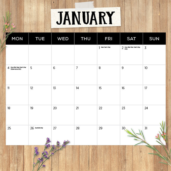 Classic Cows Calendar 2027