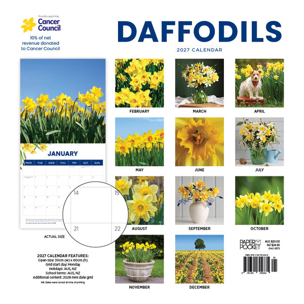 Daffodils The Cancer Council Calendar 2027