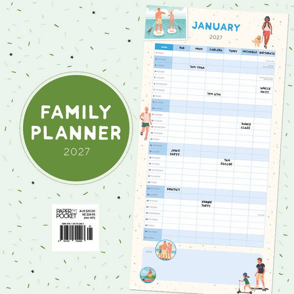 Family Planner Calendar 2027