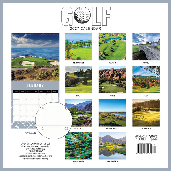 Golf Calendar 2027