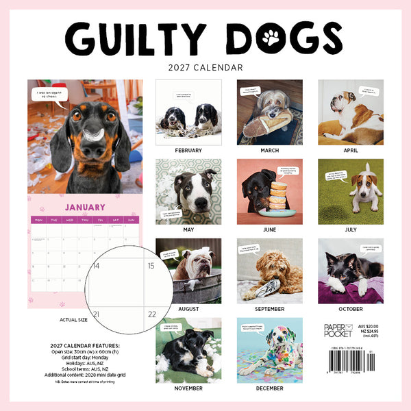 Guilty Dogs Calendar 2027