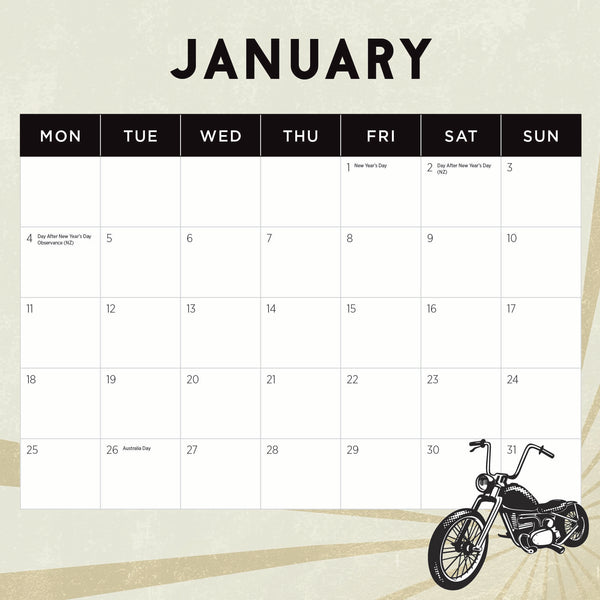 Harleys Calendar 2027
