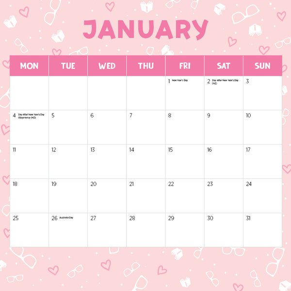 Hot Guys Reading Calendar 2027