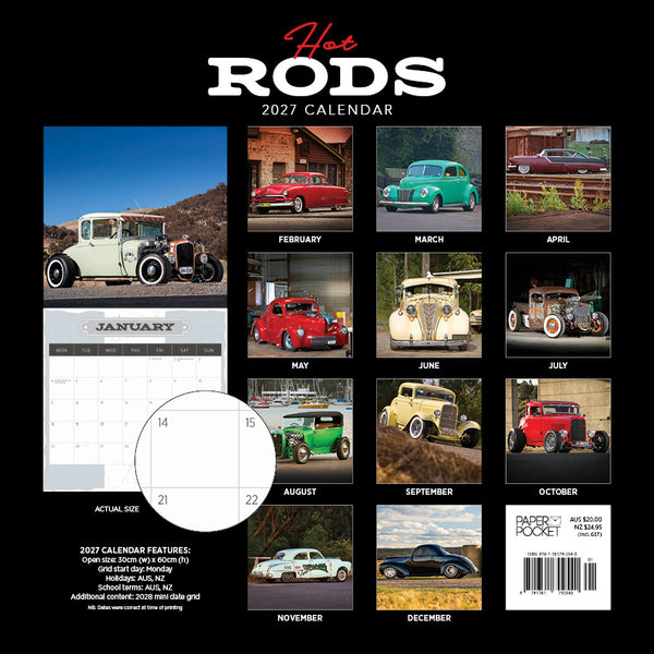 Hot Rods Calendar 2027