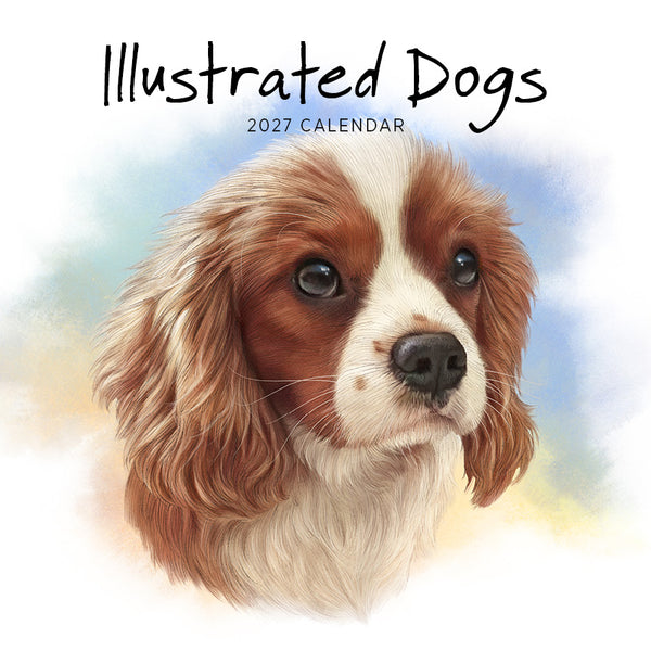 Illustrated Dogs Calendar 2027
