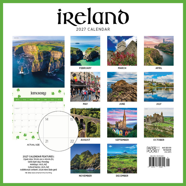 Ireland Calendar 2027