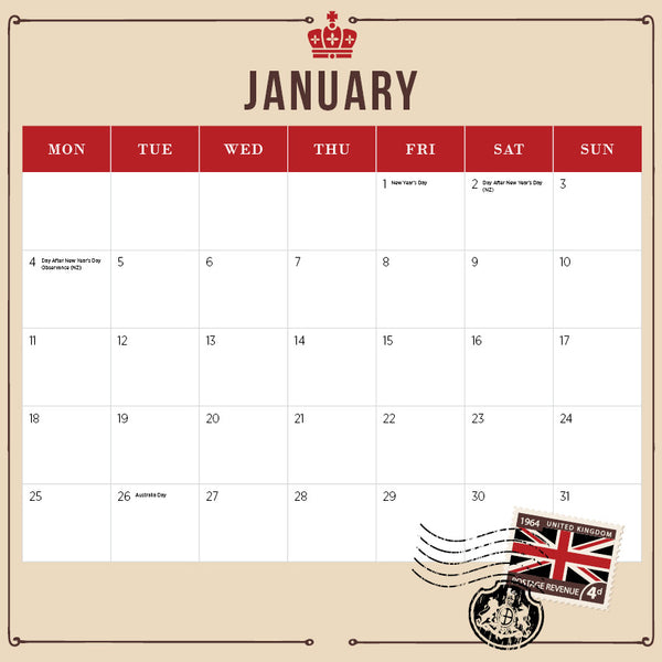 London Calendar 2027