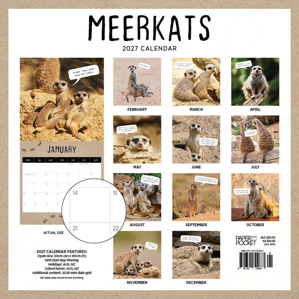 Meerkats Calendar 2027
