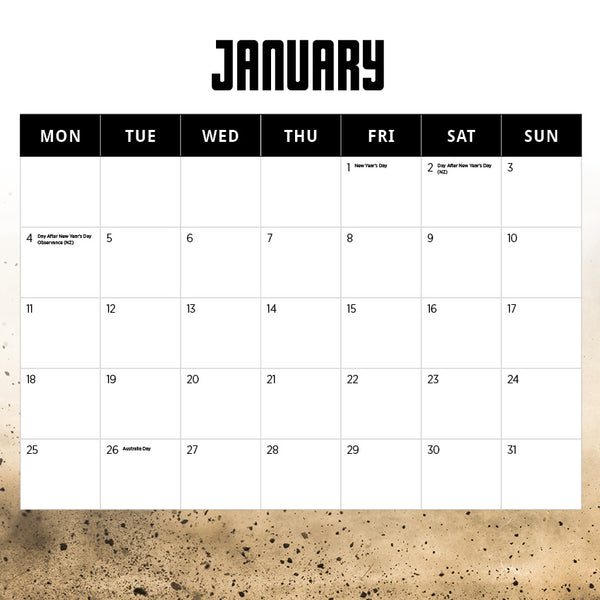Motocross Calendar 2027