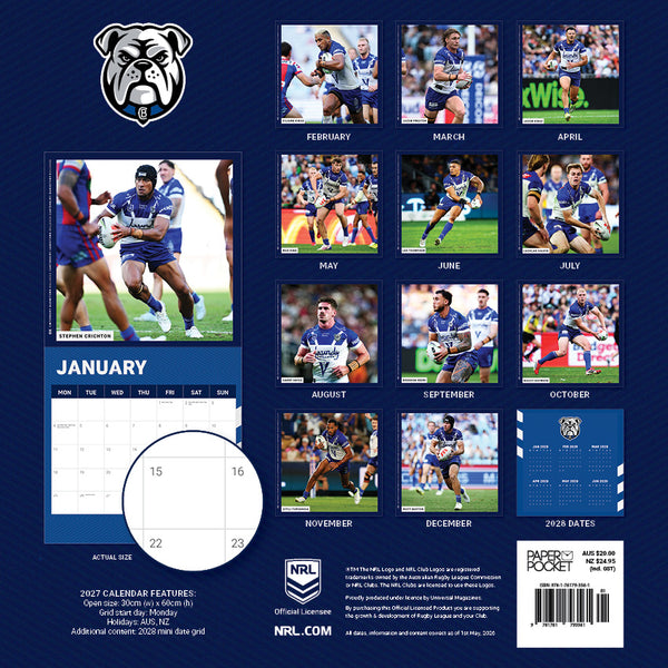 NRL Canterbury-Bankstown Bulldogs Calendar 2027