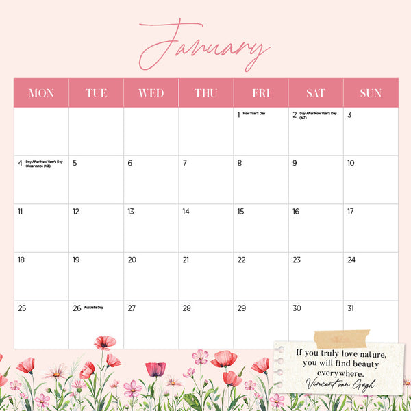 Natures Beauty Calendar 2027