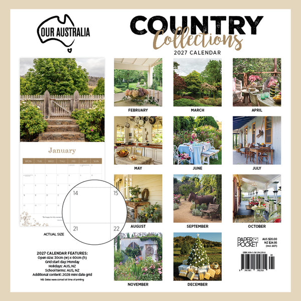 Our Australia Country Collections Calendar 2027