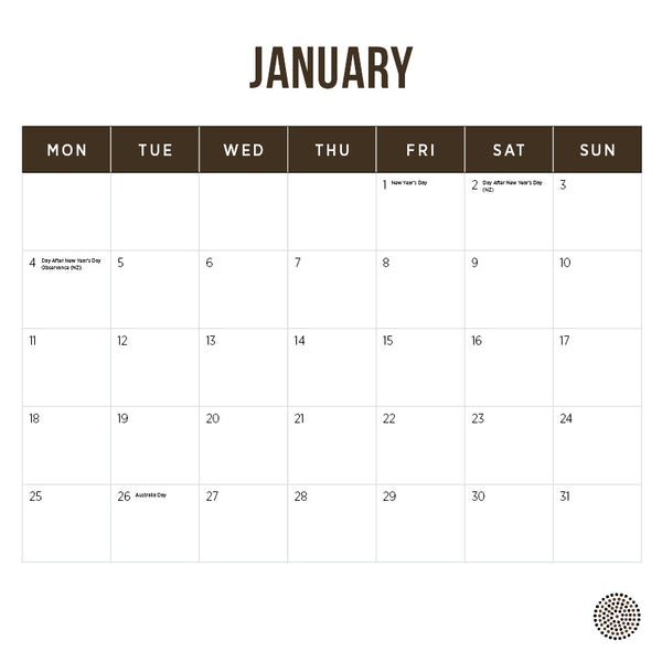 Our Australia Dreamtime Calendar 2027