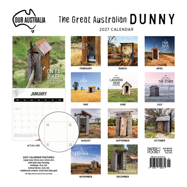 Our Australia Dunny Calendar 2027