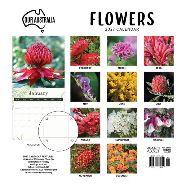 Our Australia Flowers Calendar 2027