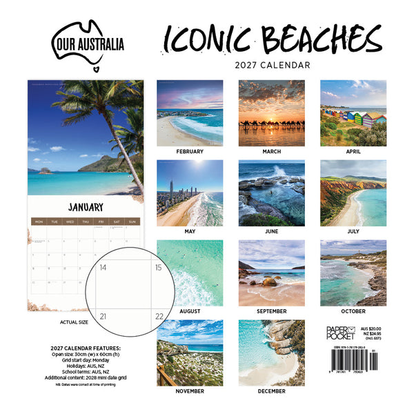 Our Australia Iconic Beaches Calendar 2027